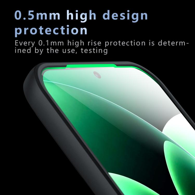 For Xiaomi 17 Pro Max Armor Big Pore PC Hybrid TPU Phone Case - Transparent