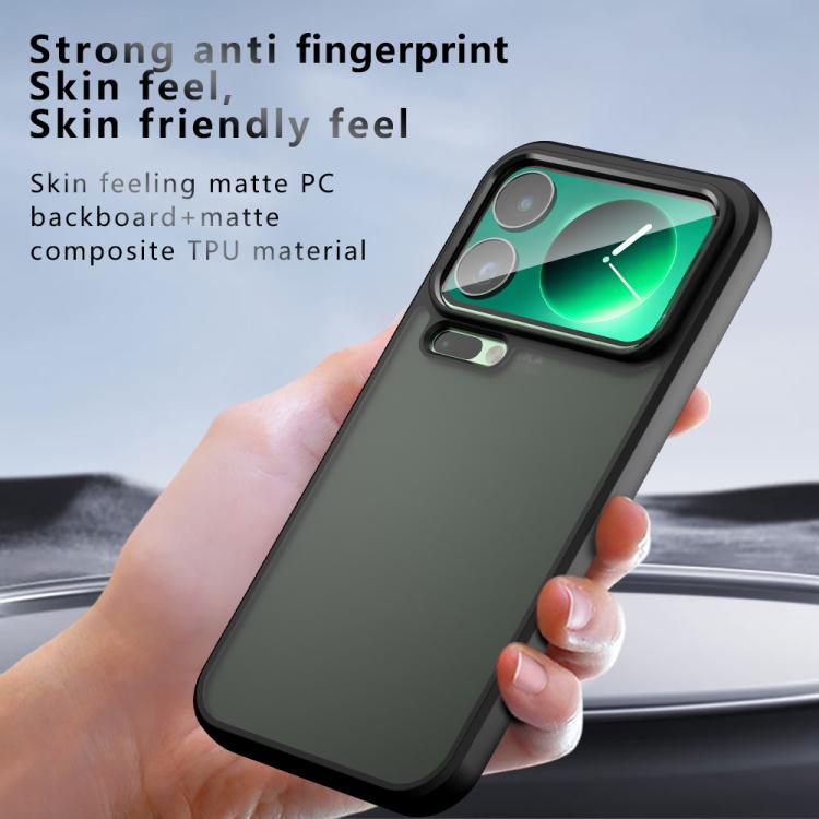 For Xiaomi 17 Pro Max Armor Big Pore PC Hybrid TPU Phone Case - Transparent