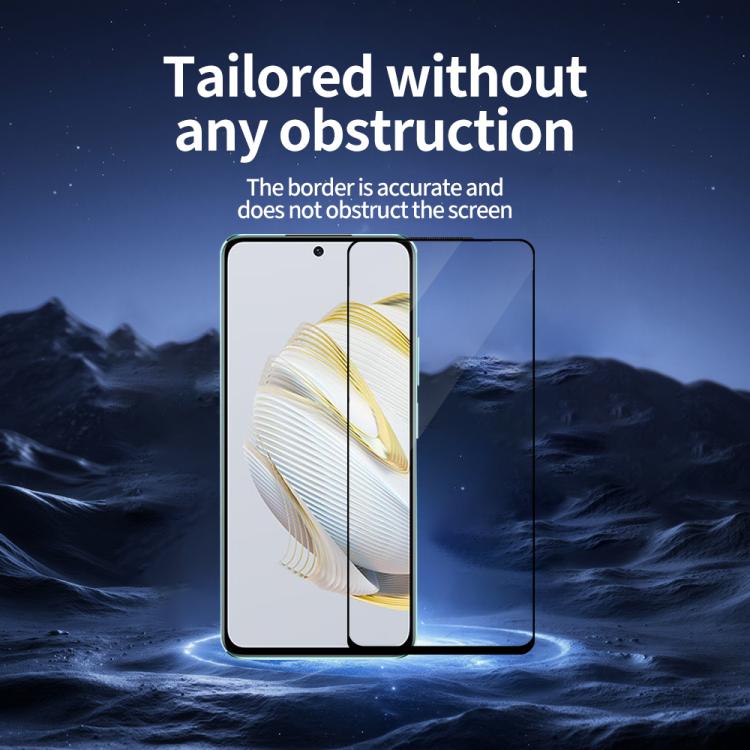 For Huawei nova 10 SE Do As You Wish Silk Screen Printed HD Tempered Glass Film - Black