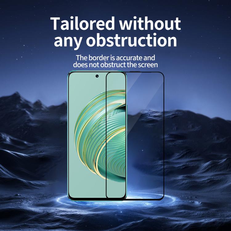 For Huawei nova 10z Do As You Wish Silk Screen Printed HD Tempered Glass Film - Black