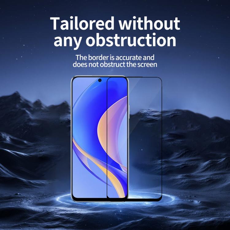 For Huawei Enjoy 50 Pro Do As You Wish Silk Screen Printed HD Tempered Glass Film - Black