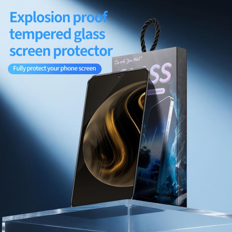 For Huawei nova 12i 5pcs / Pack Do As You Wish Silk Screen Printed HD Tempered Glass Film - Black