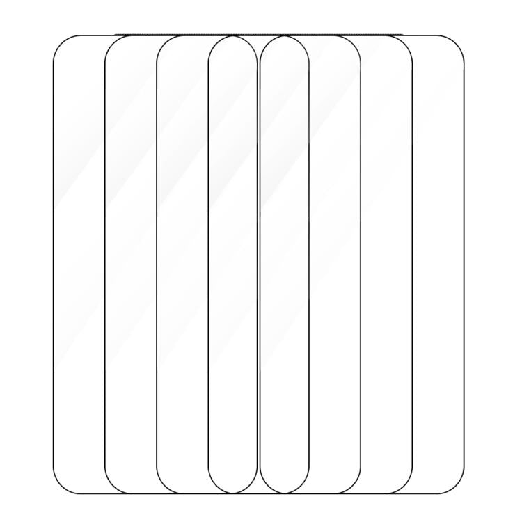 For Huawei Pura 70 5pcs / Pack Do As You Wish Silk Screen Printed HD Tempered Glass Film - Black
