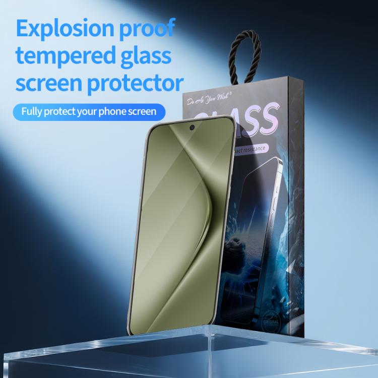 For Huawei Pura 70 5pcs / Pack Do As You Wish Silk Screen Printed HD Tempered Glass Film - Black