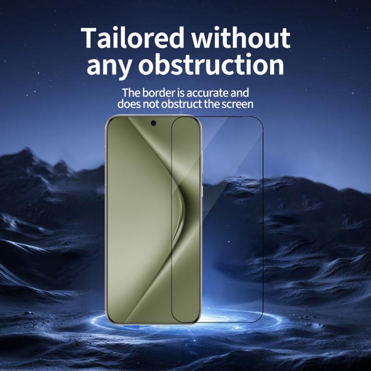 For Huawei Pura 70 5pcs / Pack Do As You Wish Silk Screen Printed HD Tempered Glass Film - Black