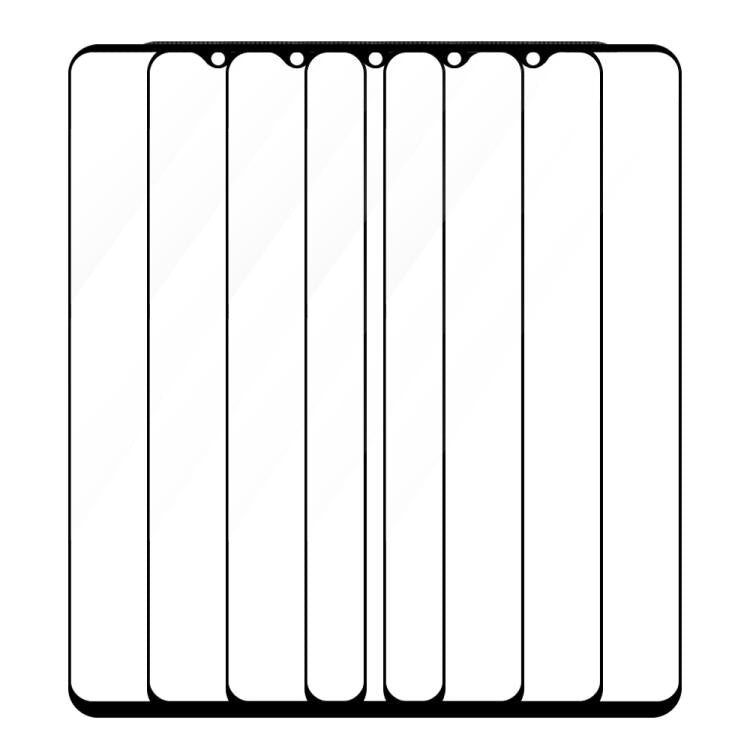 For Huawei nova Y62 5pcs / Pack Do As You Wish Silk Screen Printed HD Tempered Glass Film - Black