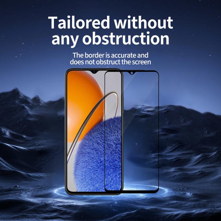 For Huawei nova Y62 5pcs / Pack Do As You Wish Silk Screen Printed HD Tempered Glass Film - Black