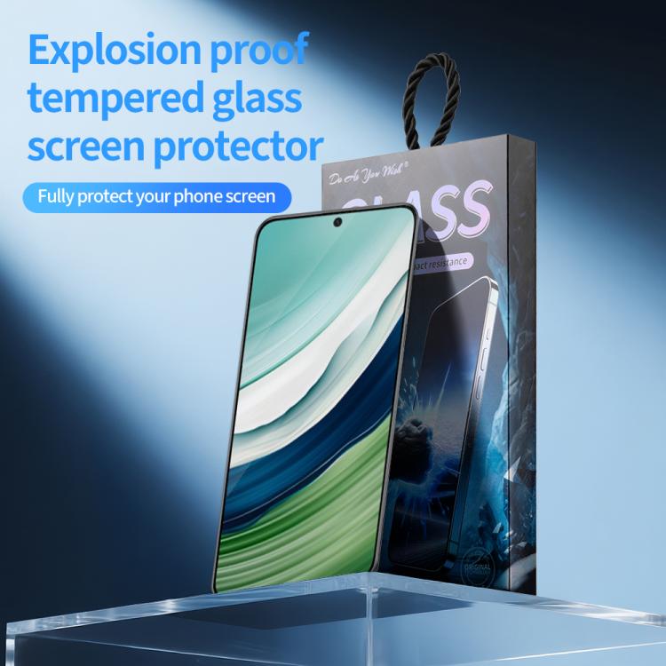 For Huawei Mate 60 5pcs / Pack Do As You Wish Silk Screen Printed HD Tempered Glass Film - Black