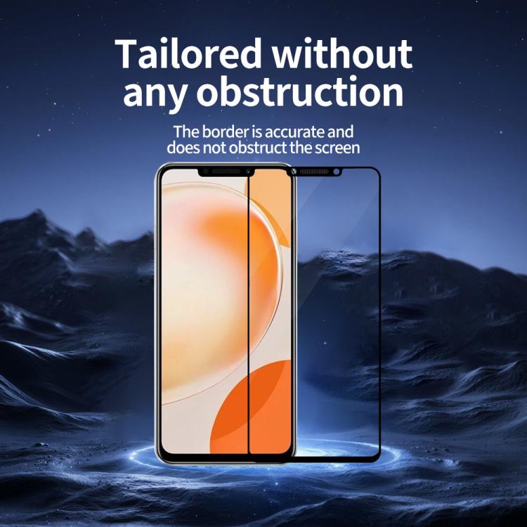 For Huawei nova Y91 5pcs / Pack Do As You Wish Silk Screen Printed HD Tempered Glass Film - Black