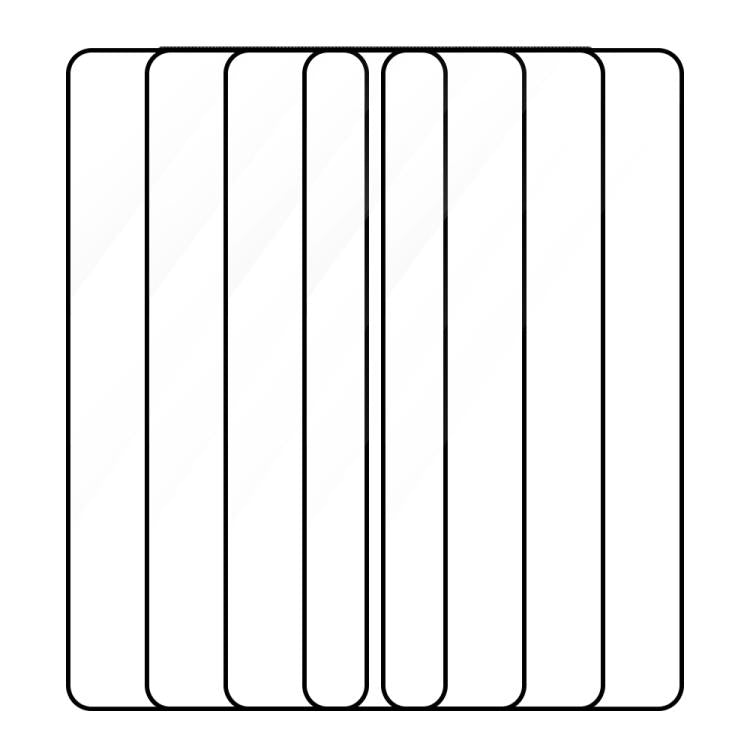 For Huawei Mate 50 / Mate 50E 5pcs / Pack Do As You Wish Silk Screen Printed HD Tempered Glass Film - Black