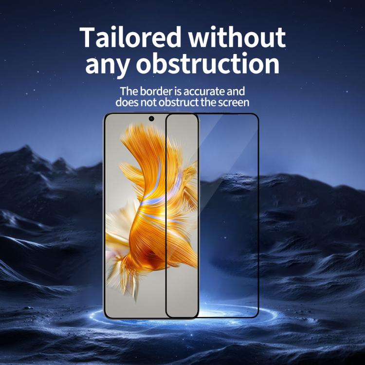 For Huawei Mate 50 / Mate 50E 5pcs / Pack Do As You Wish Silk Screen Printed HD Tempered Glass Film - Black