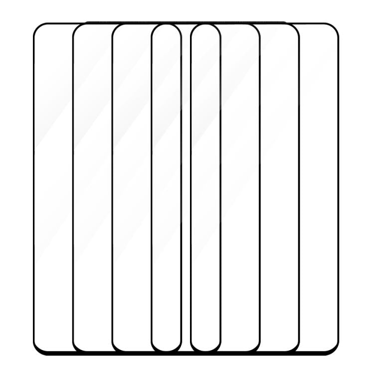 For Huawei nova 10z 5pcs / Pack Do As You Wish Silk Screen Printed HD Tempered Glass Film - Black