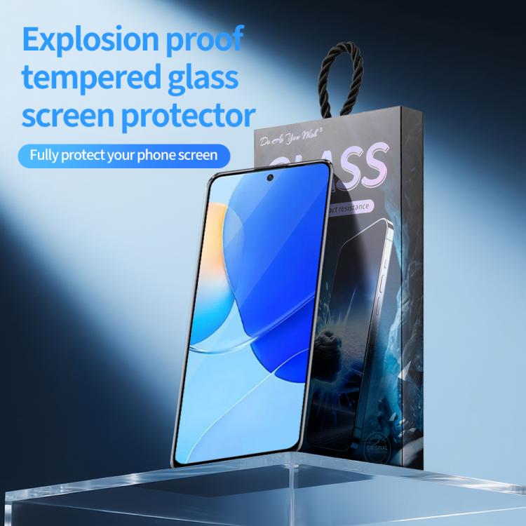 For Huawei nova 9 SE 5pcs / Pack Do As You Wish Silk Screen Printed HD Tempered Glass Film - Black