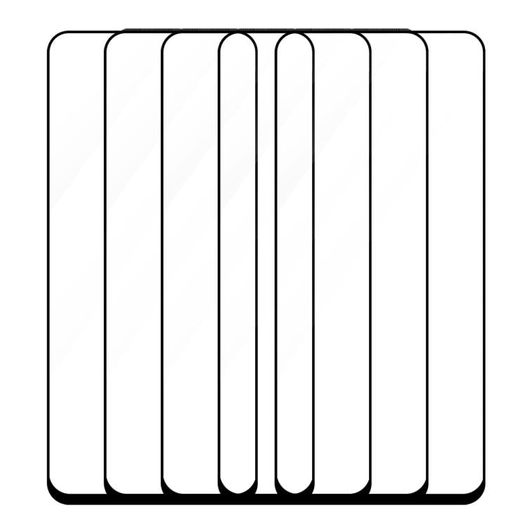For Huawei Maimang 10 5pcs / Pack Do As You Wish Silk Screen Printed HD Tempered Glass Film - Black