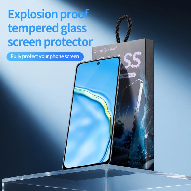 For Huawei Maimang 10 5pcs / Pack Do As You Wish Silk Screen Printed HD Tempered Glass Film - Black