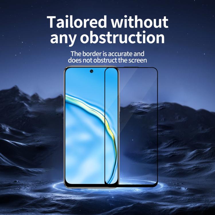 For Huawei Maimang 10 5pcs / Pack Do As You Wish Silk Screen Printed HD Tempered Glass Film - Black