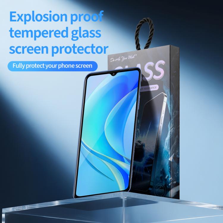 For Huawei Enjoy 50 5pcs / Pack Do As You Wish Silk Screen Printed HD Tempered Glass Film - Black
