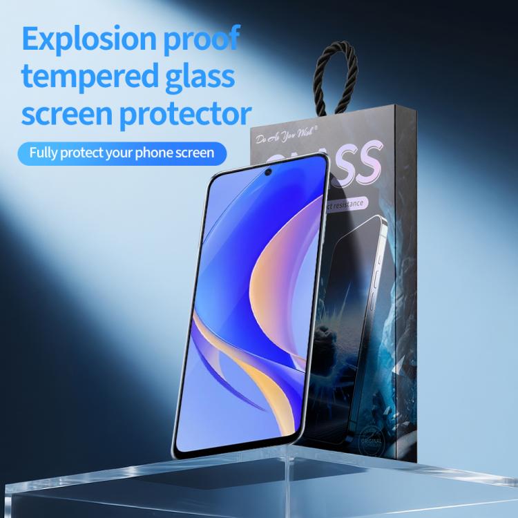 For Huawei Enjoy 50 Pro 5pcs / Pack Do As You Wish Silk Screen Printed HD Tempered Glass Film - Black