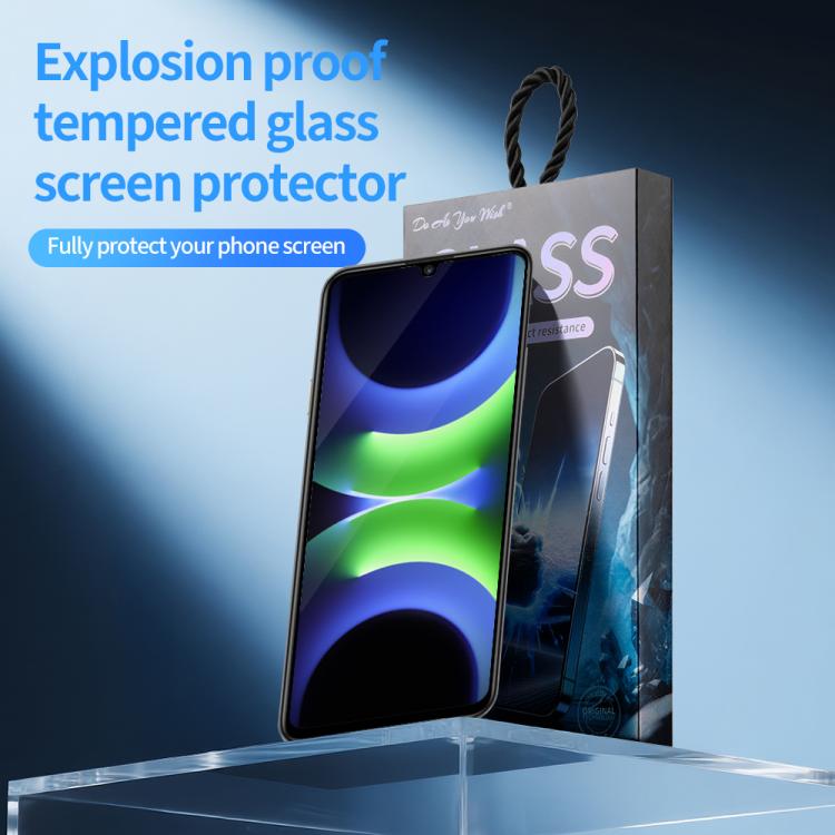 For Huawei Enjoy 70z 5pcs / Pack Do As You Wish Silk Screen Printed HD Tempered Glass Film - Black