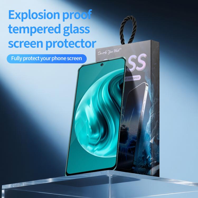For Huawei Enjoy 70 Pro 5pcs / Pack Do As You Wish Silk Screen Printed HD Tempered Glass Film - Black