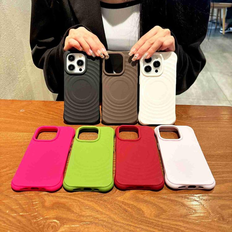For iPhone 17 MagSafe Magnetic Ring Texture TPU Phone Case