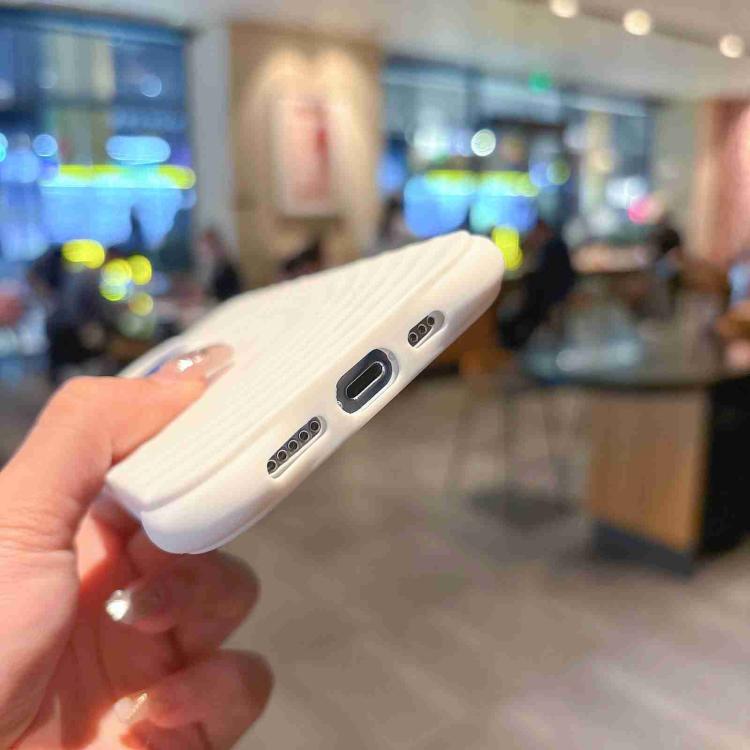 For iPhone 17 MagSafe Magnetic Ring Texture TPU Phone Case