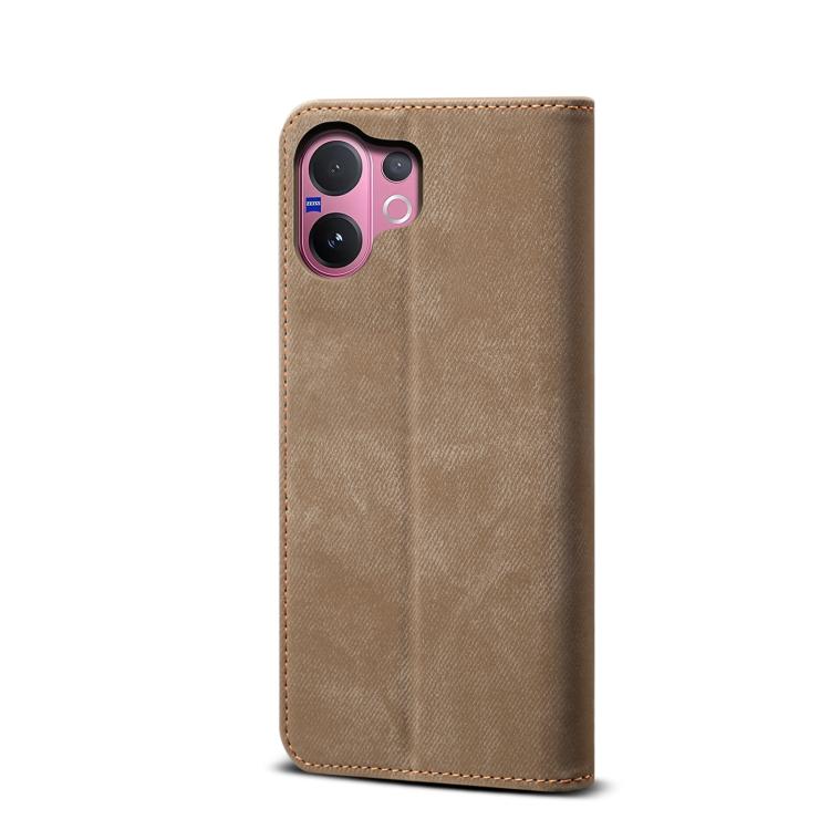 For vivo V60 5G Denim Texture Casual Style Horizontal Flip Leather Case