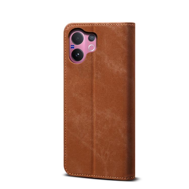 For vivo V60 5G Denim Texture Casual Style Horizontal Flip Leather Case