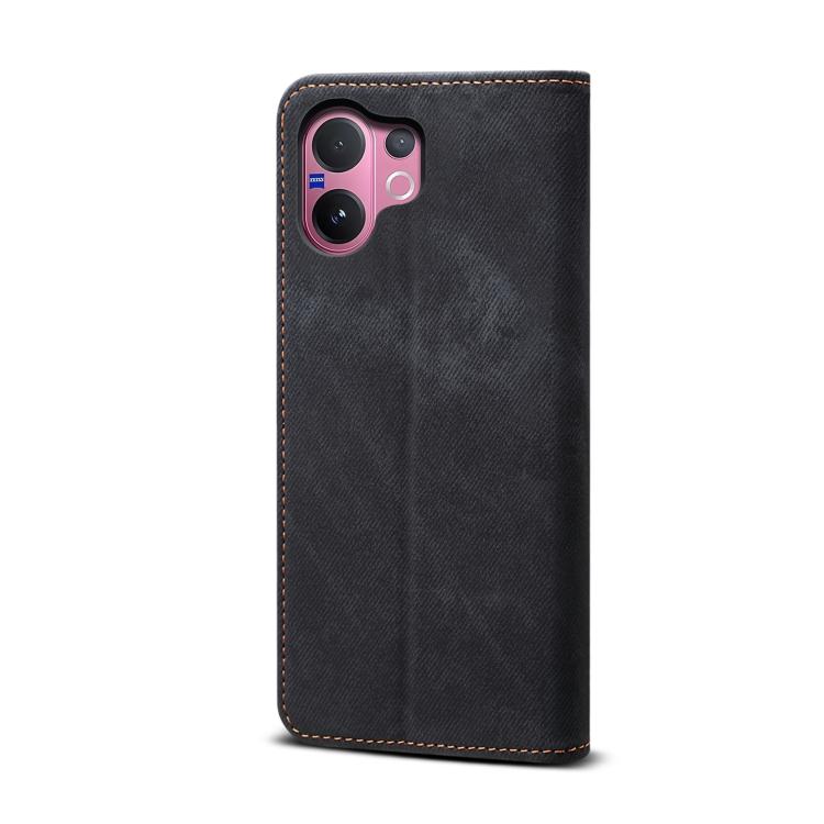For vivo V60 5G Denim Texture Casual Style Horizontal Flip Leather Case