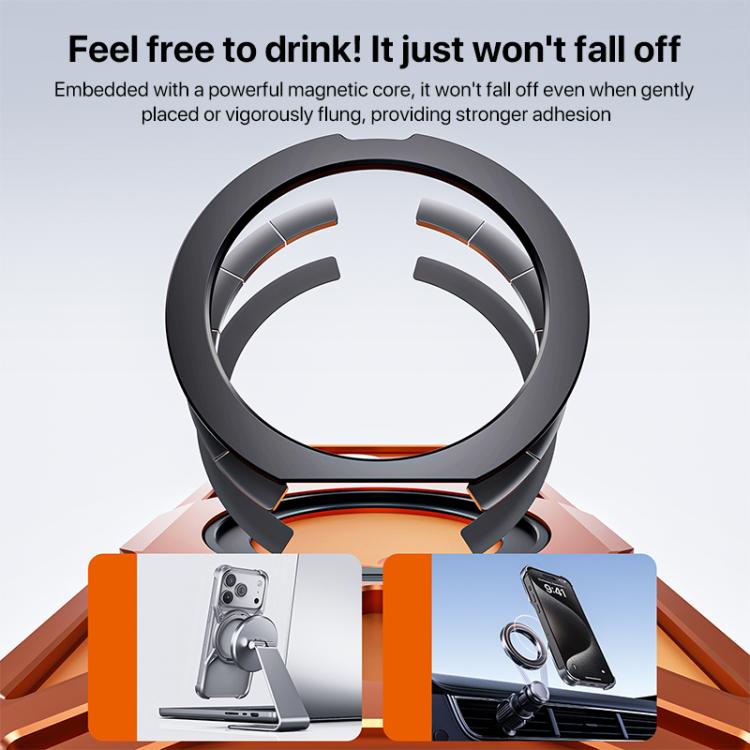 For iPhone 17 Pro Max Aluminum Alloy Borderless MagSafe Rotating Holder Phone Case