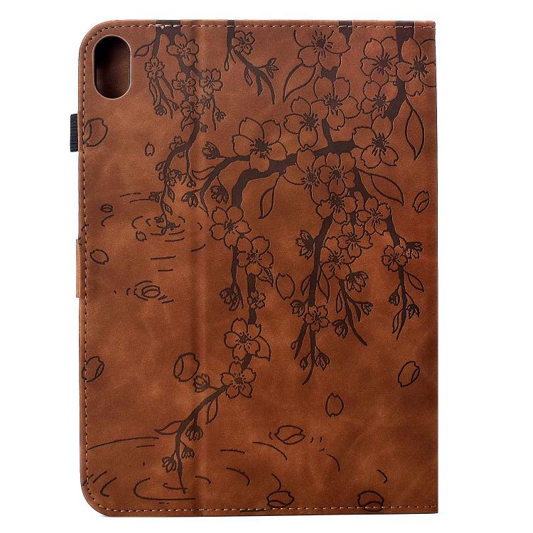 For iPad 2025 / 2022 Plum Blossom Embossed Smart Leather Tablet Case