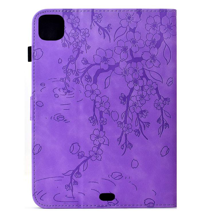 For iPad Air 11 2026 / 2025 / 2024 Plum Blossom Embossed Smart Leather Tablet Case