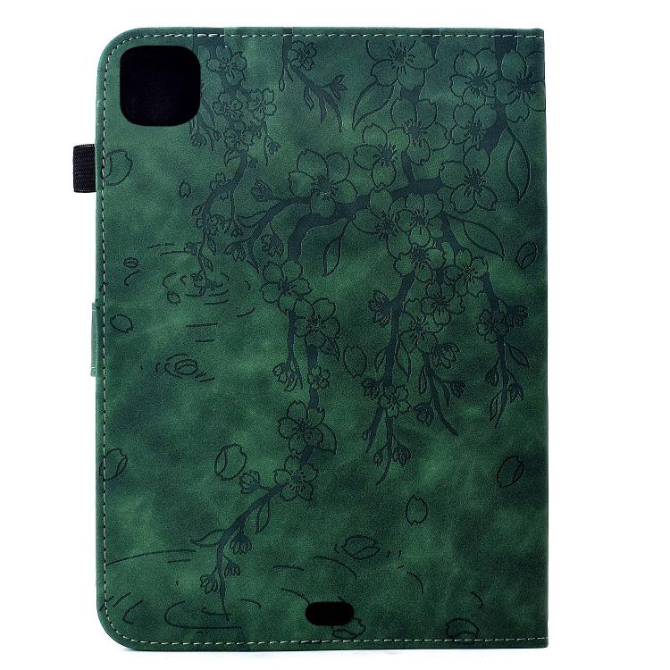 For iPad Air 11 2026 / 2025 / 2024 Plum Blossom Embossed Smart Leather Tablet Case