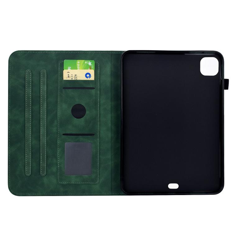 For iPad Air 11 2026 / 2025 / 2024 Plum Blossom Embossed Smart Leather Tablet Case