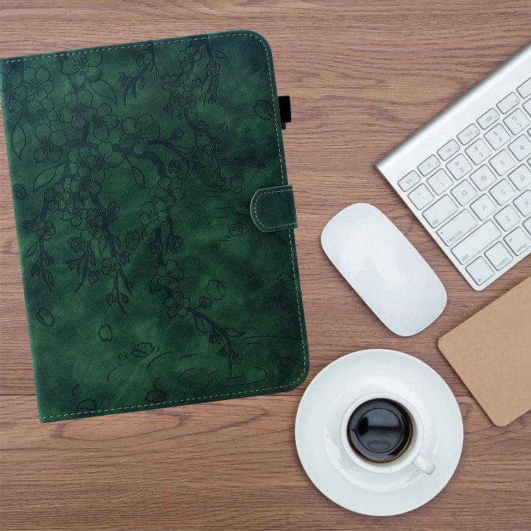 For iPad Air 11 2026 / 2025 / 2024 Plum Blossom Embossed Smart Leather Tablet Case