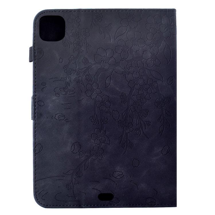 For iPad Air 11 2026 / 2025 / 2024 Plum Blossom Embossed Smart Leather Tablet Case