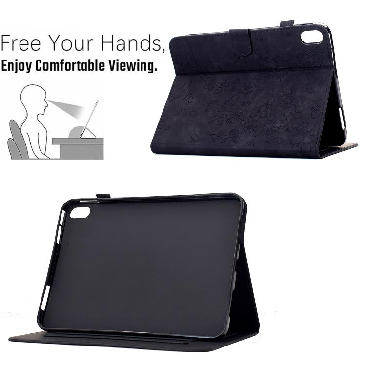 For iPad Air 11 2026 / 2025 / 2024 Plum Blossom Embossed Smart Leather Tablet Case