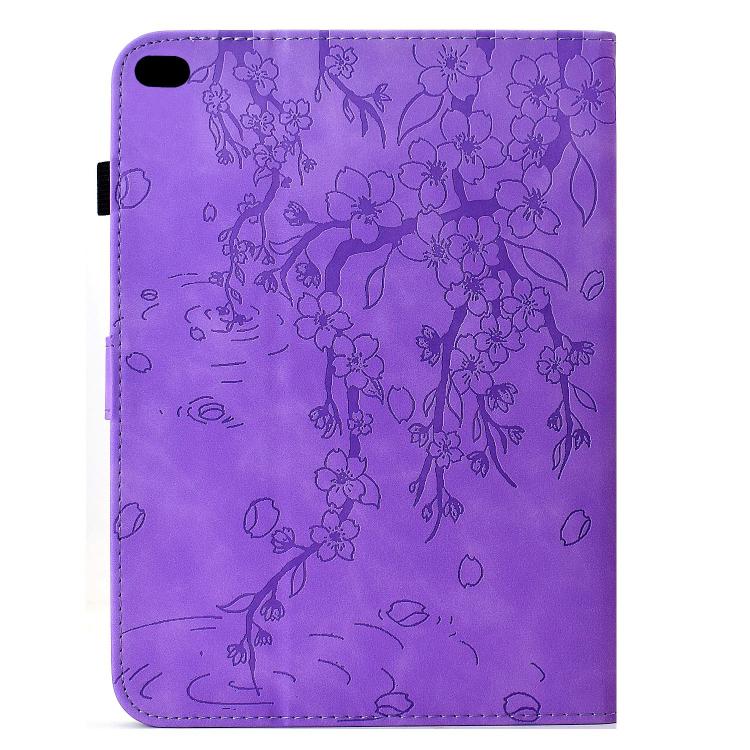 For iPad 9.7 2018 / 2017 Plum Blossom Embossed Smart Leather Tablet Case
