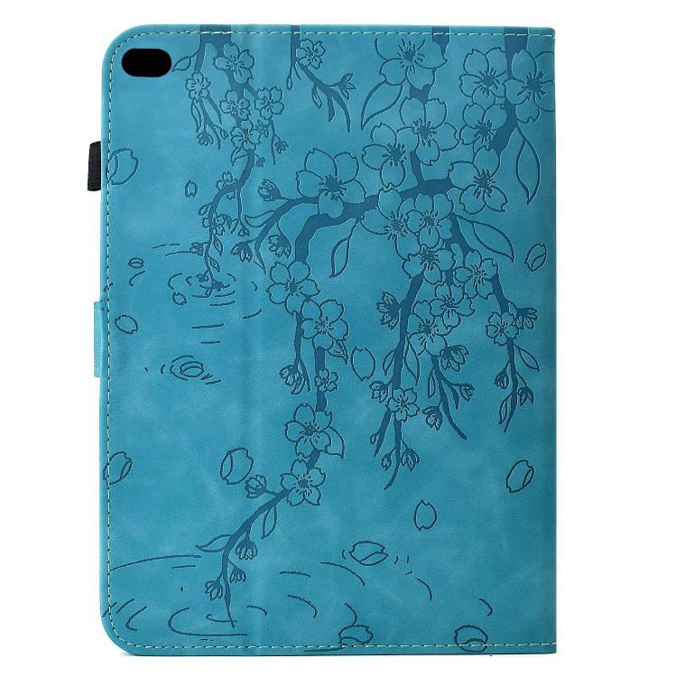 For iPad 9.7 2018 / 2017 Plum Blossom Embossed Smart Leather Tablet Case
