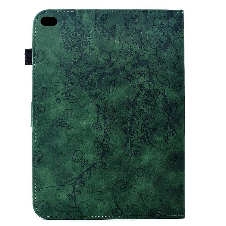 For iPad 9.7 2018 / 2017 Plum Blossom Embossed Smart Leather Tablet Case