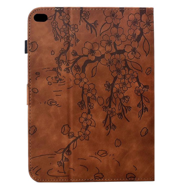For iPad 9.7 2018 / 2017 Plum Blossom Embossed Smart Leather Tablet Case