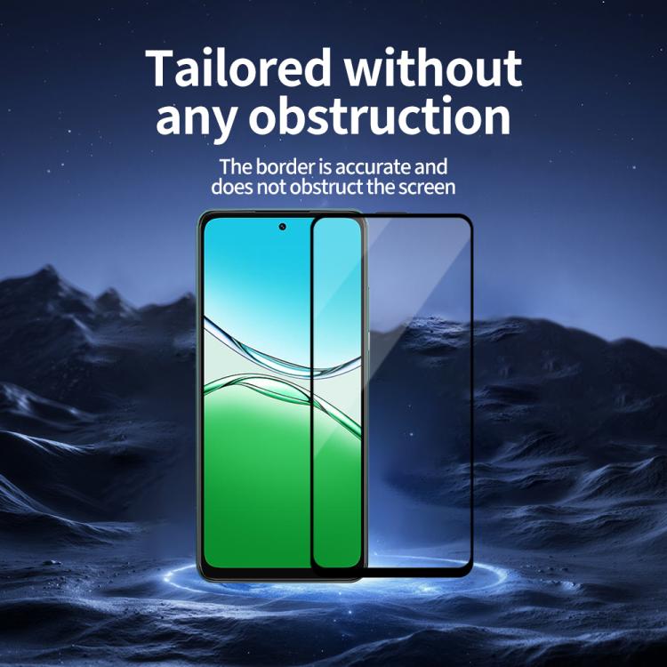 For OPPO A5 5G / 4G Do As You Wish Silk Screen Printed HD Tempered Glass Film - Black