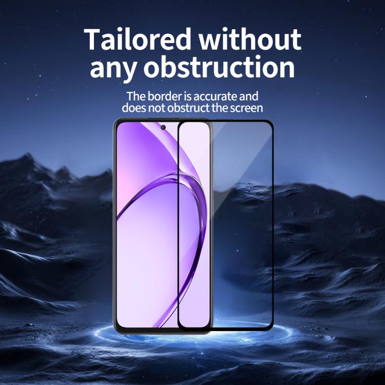For OPPO A3 Pro 5G Do As You Wish Silk Screen Printed HD Tempered Glass Film - Black