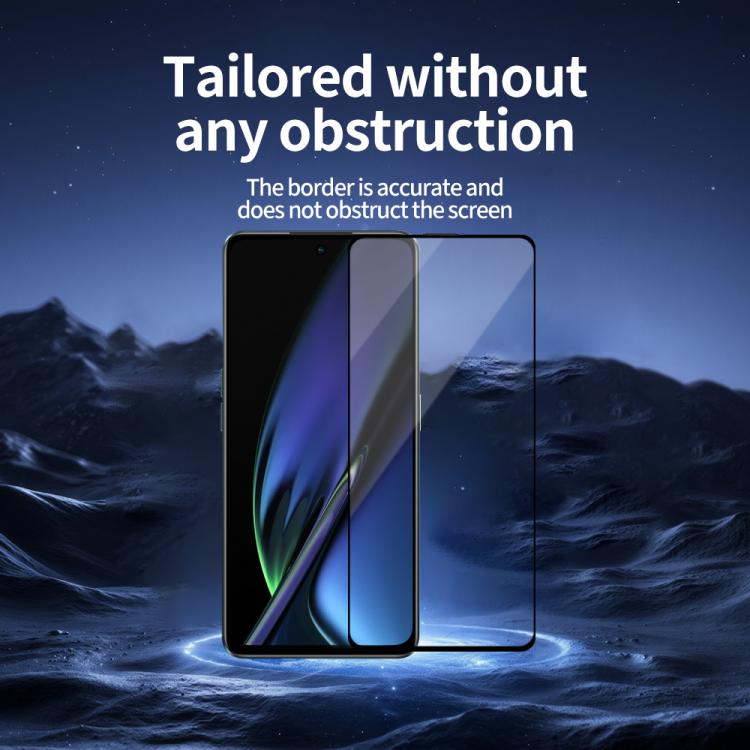 For OPPO K11x Do As You Wish Silk Screen Printed HD Tempered Glass Film - Black