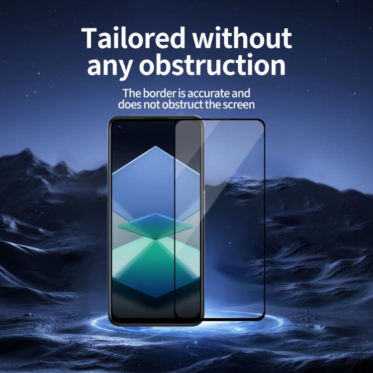 For OPPO K10 Pro Do As You Wish Silk Screen Printed HD Tempered Glass Film - Black