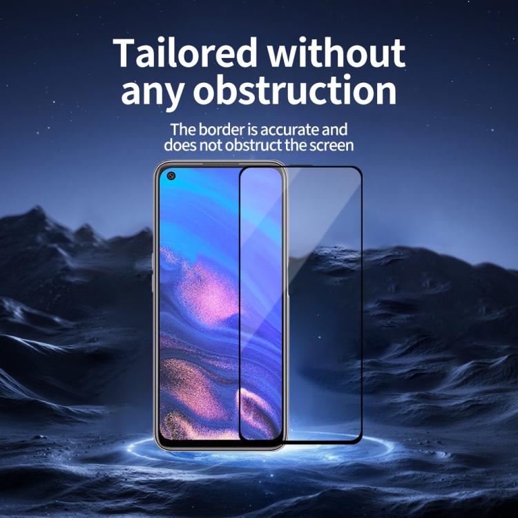 For OPPO K9s Do As You Wish Silk Screen Printed HD Tempered Glass Film - Black