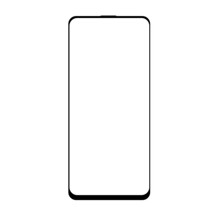 For OPPO A93s Do As You Wish Silk Screen Printed HD Tempered Glass Film - Black