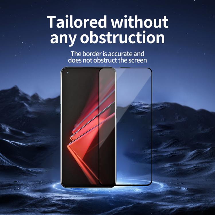 For OPPO K9 Do As You Wish Silk Screen Printed HD Tempered Glass Film - Black