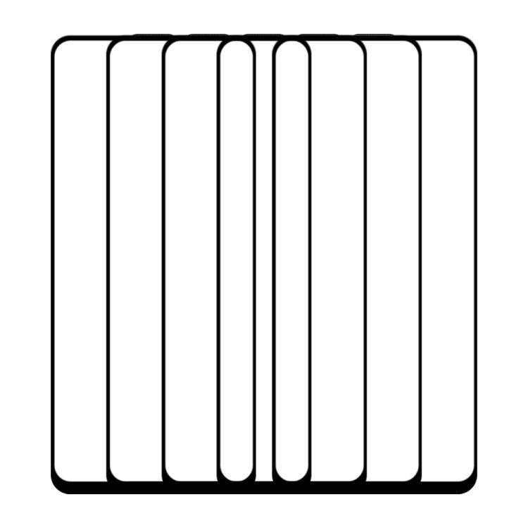 For OPPO A5 5G / 4G 5pcs / Pack Do As You Wish Silk Screen Printed HD Tempered Glass Film - Black