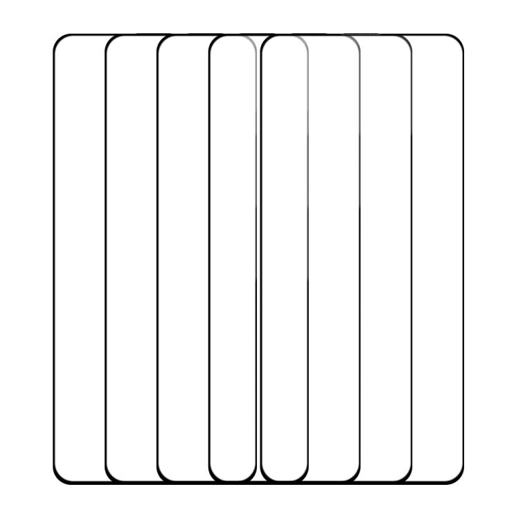 For OPPO A3i 5pcs / Pack Do As You Wish Silk Screen Printed HD Tempered Glass Film - Black